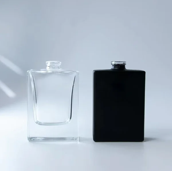 100ml Flat Black Matte Perfume Glass Bottle