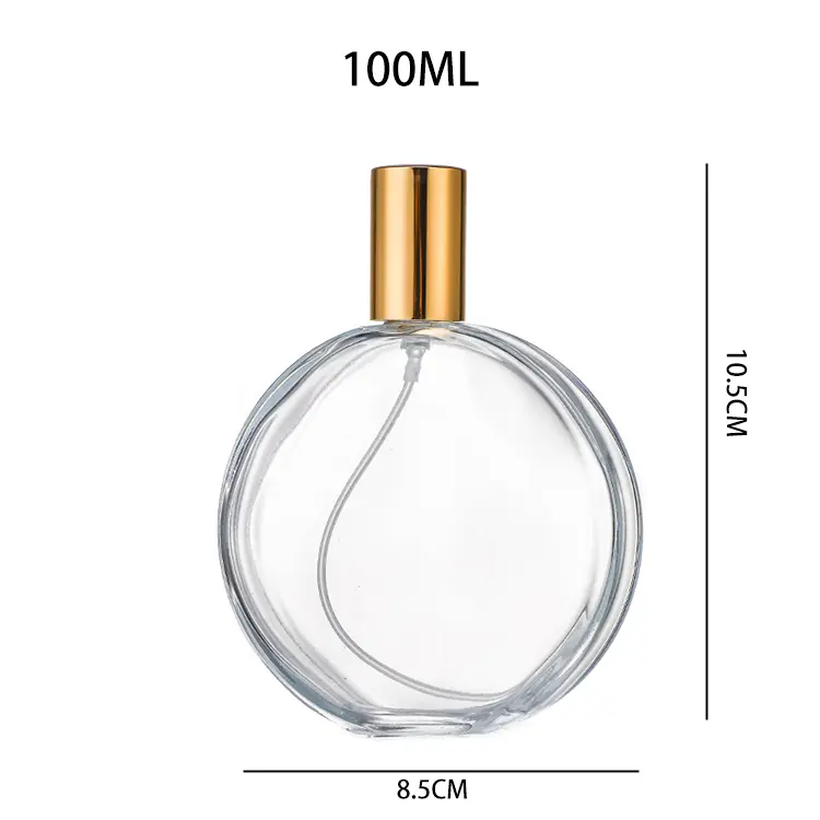 100ml Oblate Crimp Neck Perfume Bottle