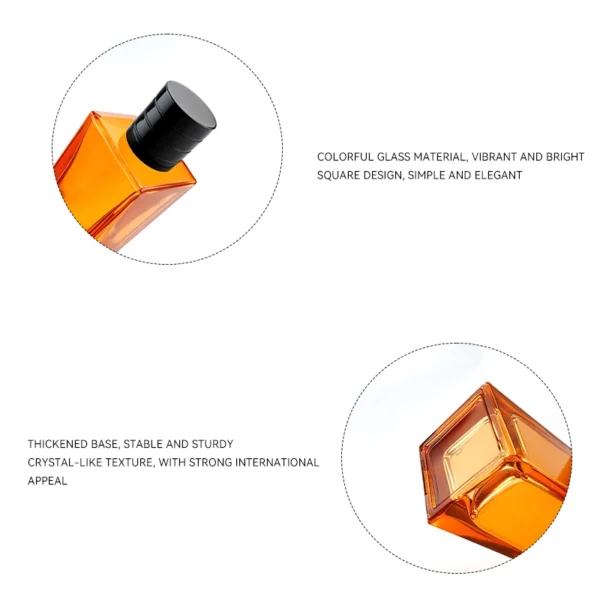 Wholesale 110ml Elegant Square Perfume Bottle