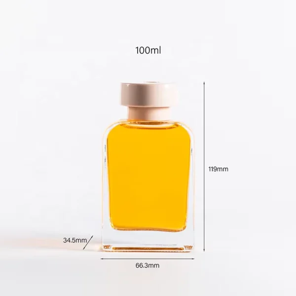 High-quality transparent empty glass diffuser bottle 100ml