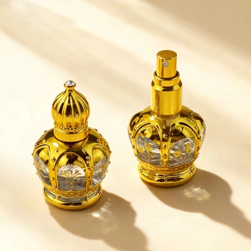 Vintage Gold 12ml Attar Bottle Empty Perfume Oil Bottle