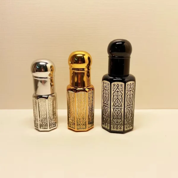 12ml Luxury Gold Crown Shape Attar Perfume Oil Bottle