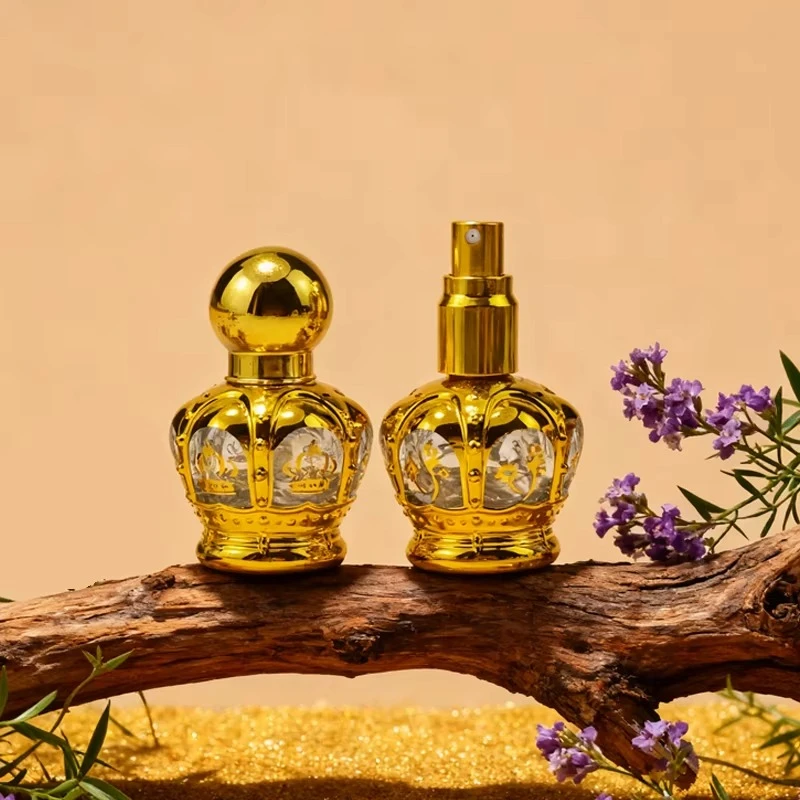 Vintage Gold 12ml Attar Bottle Empty Perfume Oil Bottle