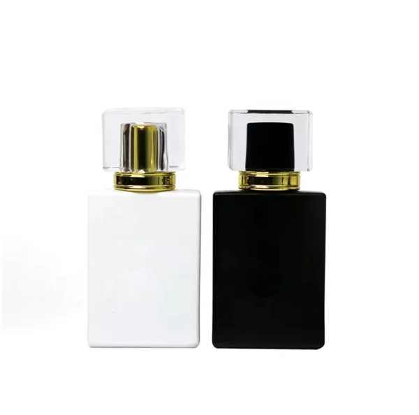 50ml Flat Black Matte Perfume Glass Bottle