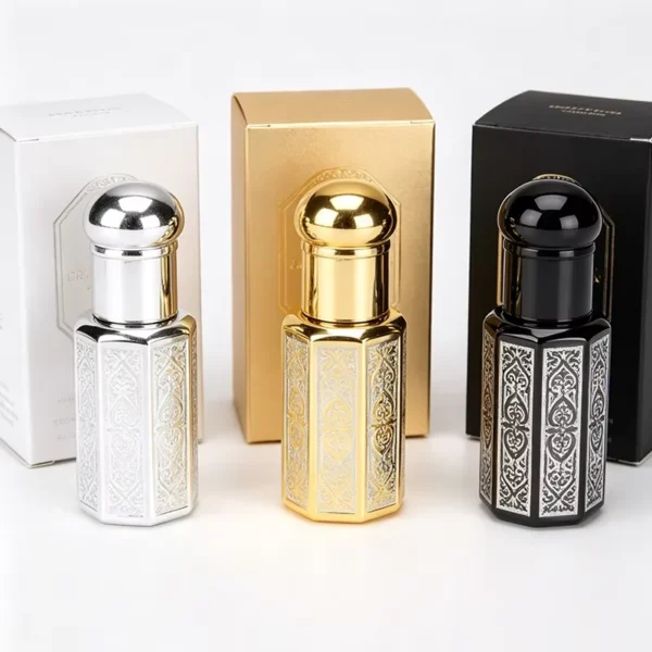 3ml Glass Attar Perfume Octagonal Bottle