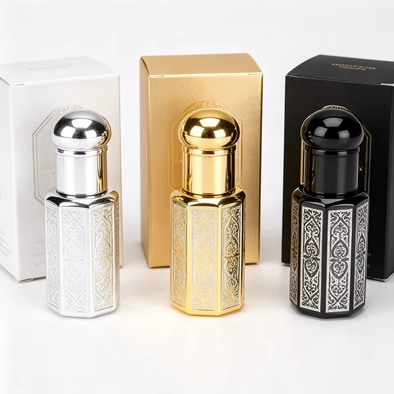 3ml Glass Attar Perfume Octagonal Bottle