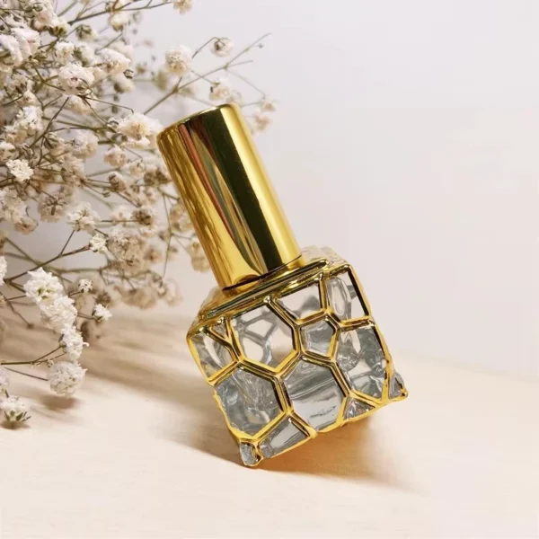 12ml Luxury Gold Crown Shape Attar Perfume Oil Bottle