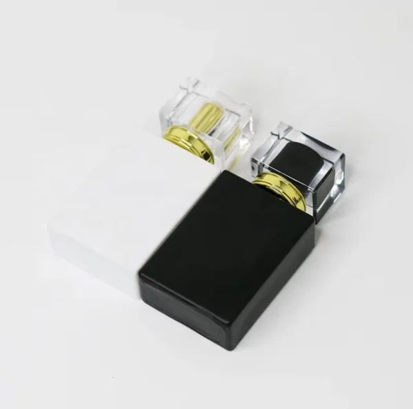 50ml Flat Black Matte Perfume Glass Bottle