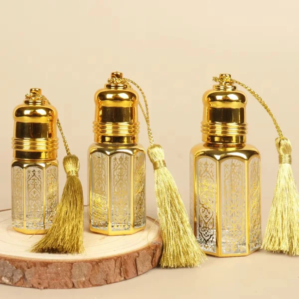 12ml Luxury Gold Crown Shape Attar Perfume Oil Bottle