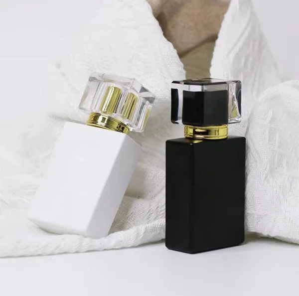 50ml Flat Black Matte Perfume Glass Bottle
