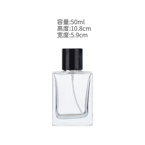 Wholesale stock: 50ml and 100ml square clear glass bottles - Image 4