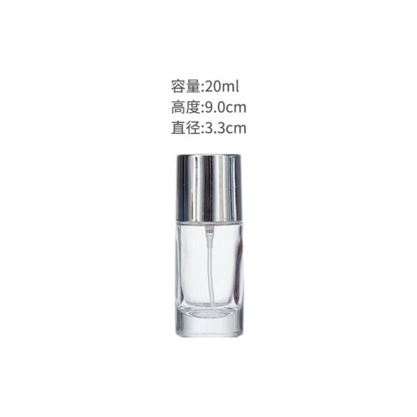 Wholesale supply of 20ml, 30ml and 60ml round, transparent glass bottles with screw caps - Image 5
