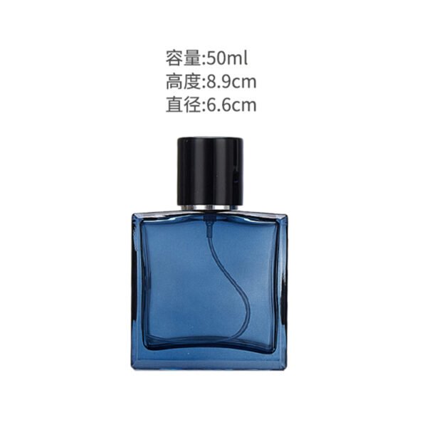 50ml and 100ml gradient-coloured square glass bottles - Image 2