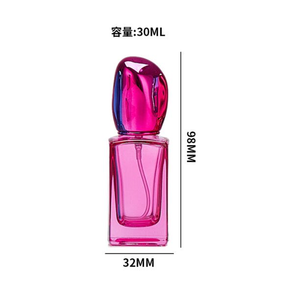 30ml coloured square glass perfume bottle - Image 7