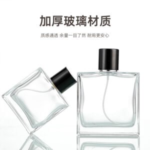 Wholesale 50ml and 100ml square glass perfume bottles