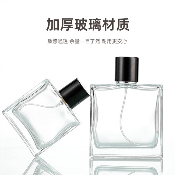 Wholesale 50ml and 100ml square glass perfume bottles