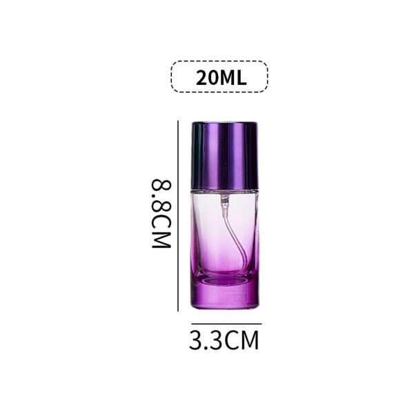 20ml and 30ml coloured cylindrical glass perfume bottles - Image 5