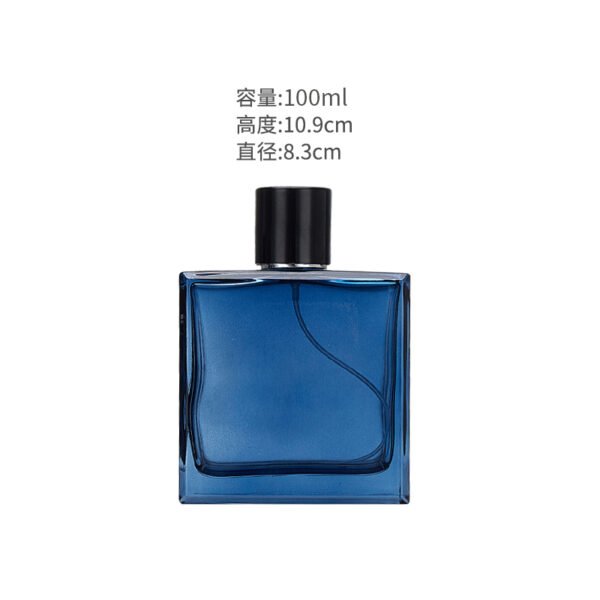 50ml and 100ml gradient-coloured square glass bottles - Image 3