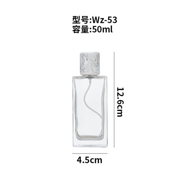 30ml, 50ml and 100ml rectangular glass perfume bottles - Image 5