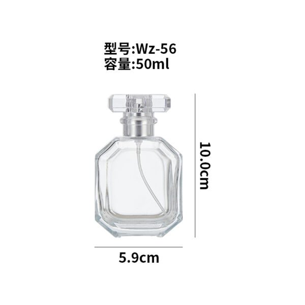 30ml, 50ml and 100ml rectangular glass perfume bottles - Image 5