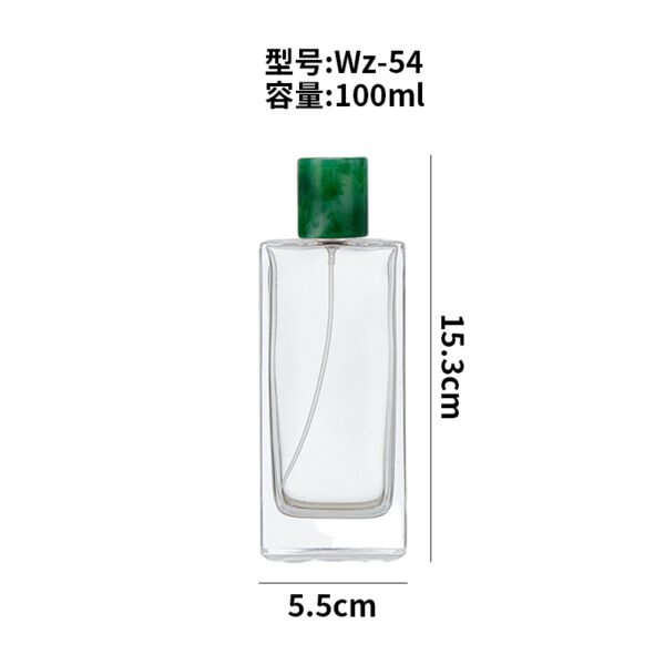 30ml, 50ml and 100ml rectangular glass perfume bottles - Image 6