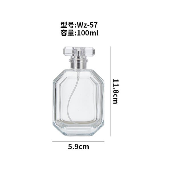 30ml, 50ml and 100ml rectangular glass perfume bottles - Image 6