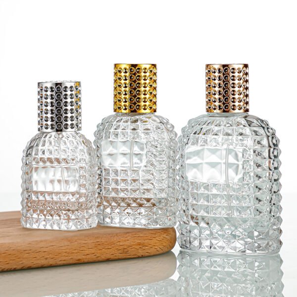 30ml, 50ml and 100ml glass perfume bottles