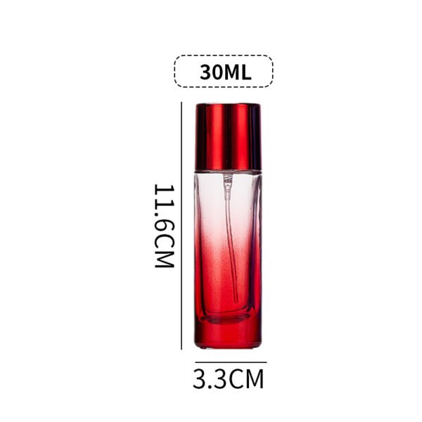 20ml and 30ml coloured cylindrical glass perfume bottles - Image 6