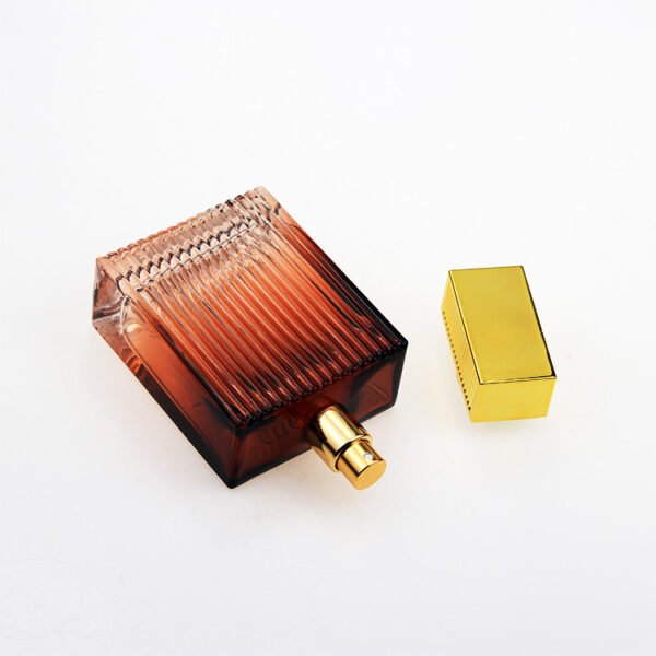 100ml rectangular striped perfume bottle - Image 4