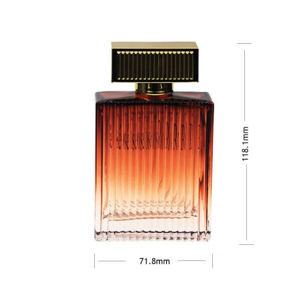 100ml rectangular striped perfume bottle - Image 2