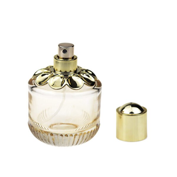 Customised 65ml uniquely shaped perfume bottles, complete with lids and spray heads - Image 2