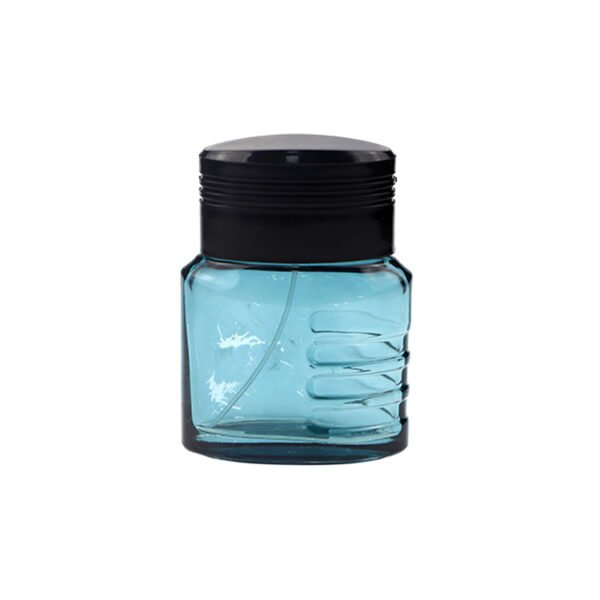Customised 110ml irregularly shaped perfume bottles, complete with lids and spray heads