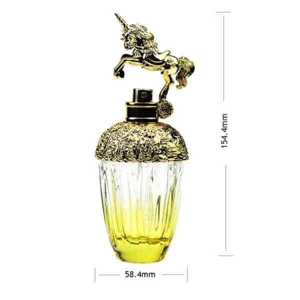 Customised 100ml uniquely shaped perfume bottles, complete with lids and spray heads - Image 5