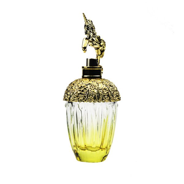 Customised 100ml uniquely shaped perfume bottles, complete with lids and spray heads