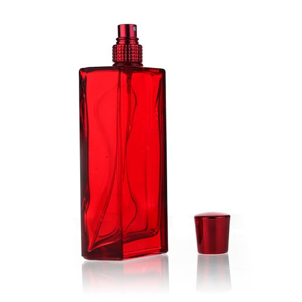 Customised 90ml irregularly shaped perfume bottles, complete with lids and spray heads - Image 2