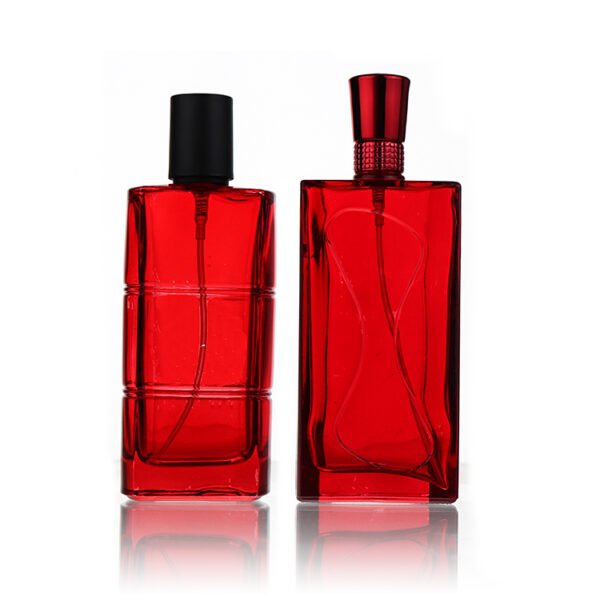 Customised 90ml irregularly shaped perfume bottles, complete with lids and spray heads - Image 3