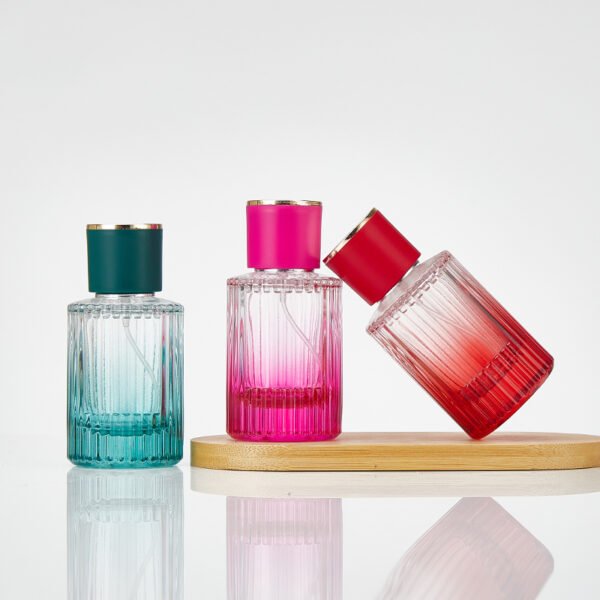 30ml and 50ml coloured threaded cylindrical perfume bottles - Image 2