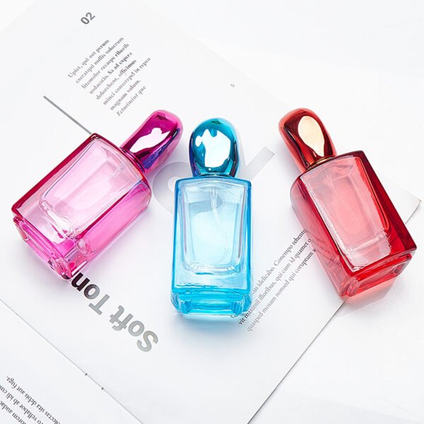 30ml coloured square glass perfume bottle - Image 2