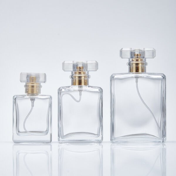 Wholesale 30ml, 50ml and 100ml square-shaped perfume bottles