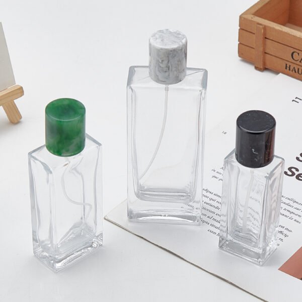 30ml, 50ml and 100ml rectangular glass perfume bottles - Image 3