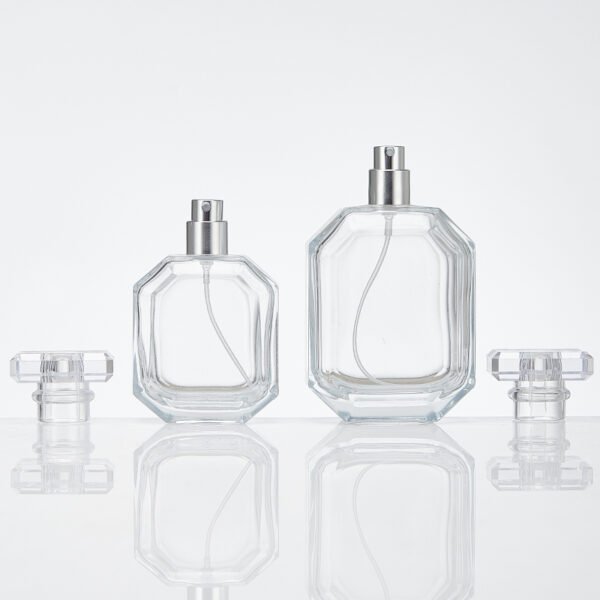 30ml, 50ml and 100ml rectangular glass perfume bottles - Image 3