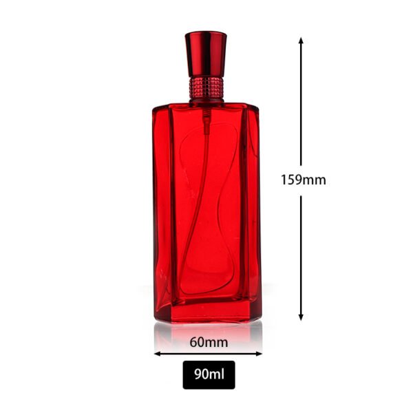 Customised 90ml irregularly shaped perfume bottles, complete with lids and spray heads - Image 4