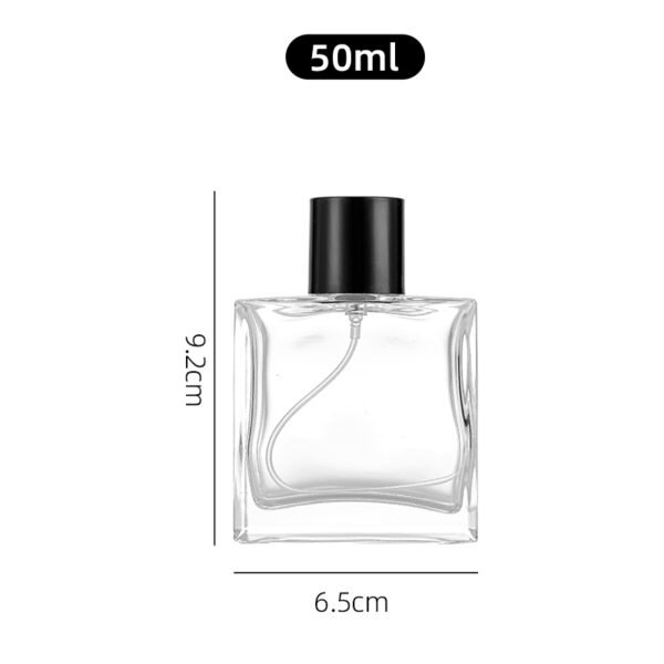 Wholesale 50ml and 100ml square glass perfume bottles - Image 3