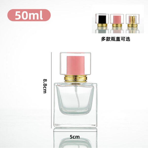 30ml, 50ml, 100ml square glass perfume bottles - Image 4