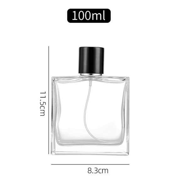 Wholesale 50ml and 100ml square glass perfume bottles - Image 4
