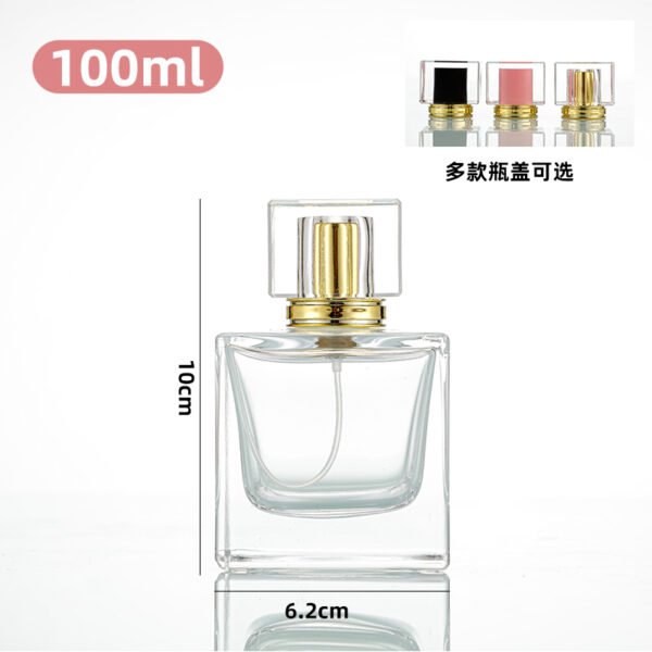 30ml, 50ml, 100ml square glass perfume bottles - Image 5